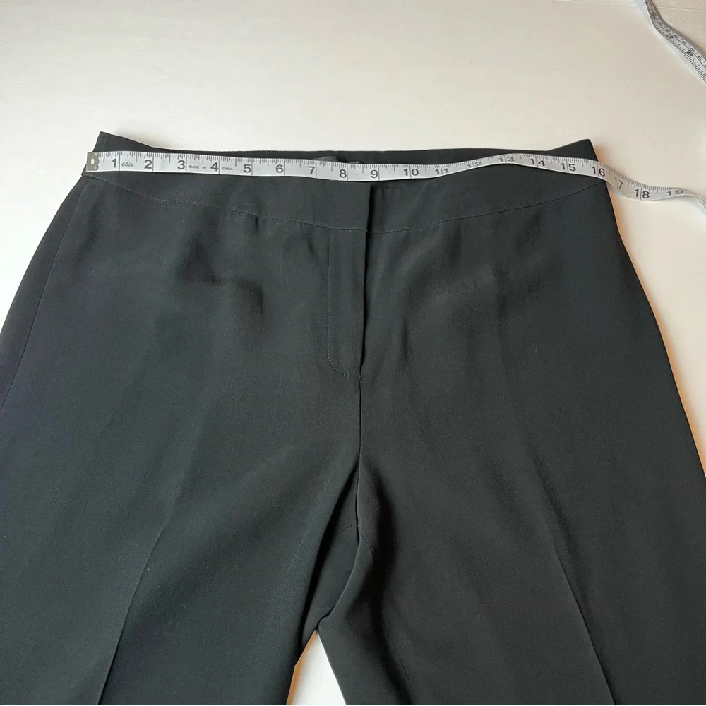 Lafayette 148 New York Barrow Dress‎ Pant Womens Size 10 Black Viscose Acetate